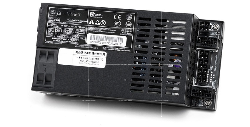 Flex Atx Power Supply 600W 1U - 完全モジュール式フレックスATX電源 - DELTA 7660L 最大600W、1Uサイズ、ハイエンドITXおよびNASビルド向け、80 Plus
