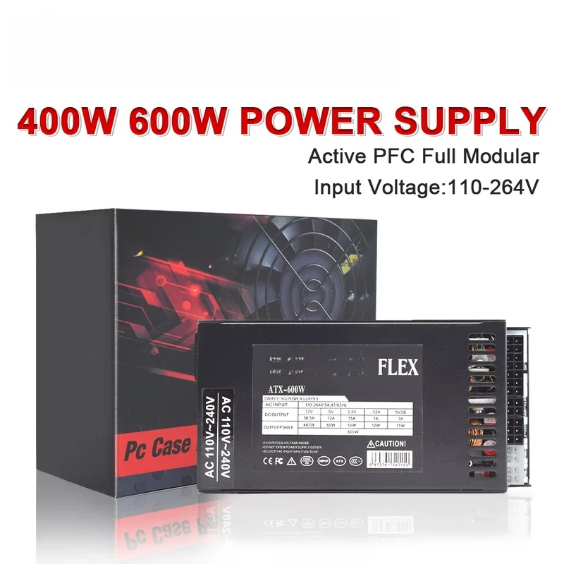 Flex Atx Power Supply 600W 1U - CHJJULONGFENGBAO ATX 400W/600W フルモジュラー 110-264V 1U