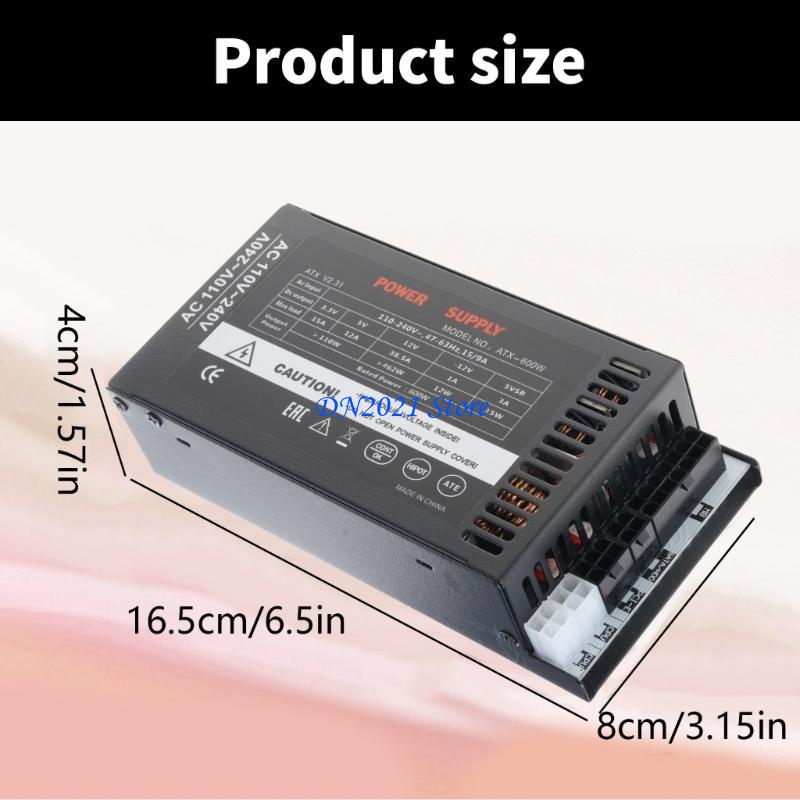 Flex Atx Power Supply 600W 1U - f3ke静かな冷却ファン600WフレックスATXS電源高パフォーマンスPC
