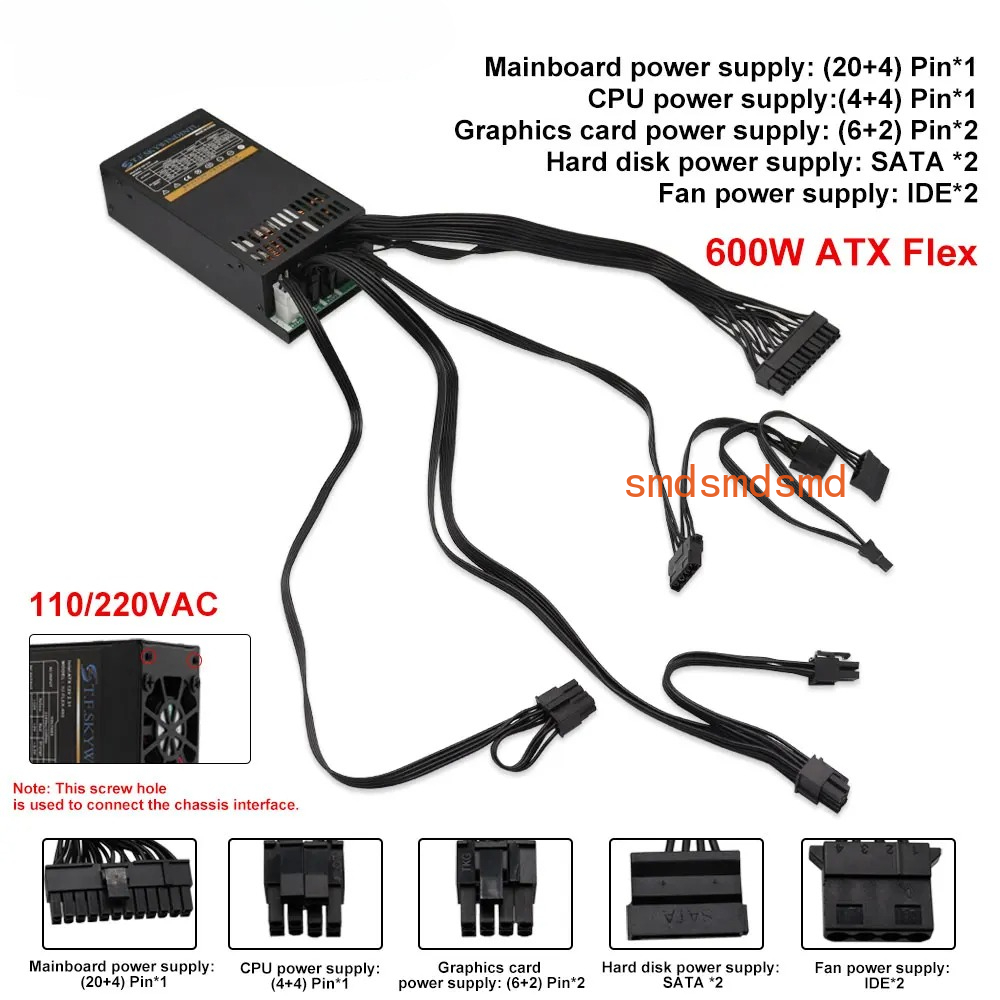 600Wモジュラー電源 小型1UコンピューターPSU Fle - Flex Atx Power Supply 600W 1U のレビューと価格