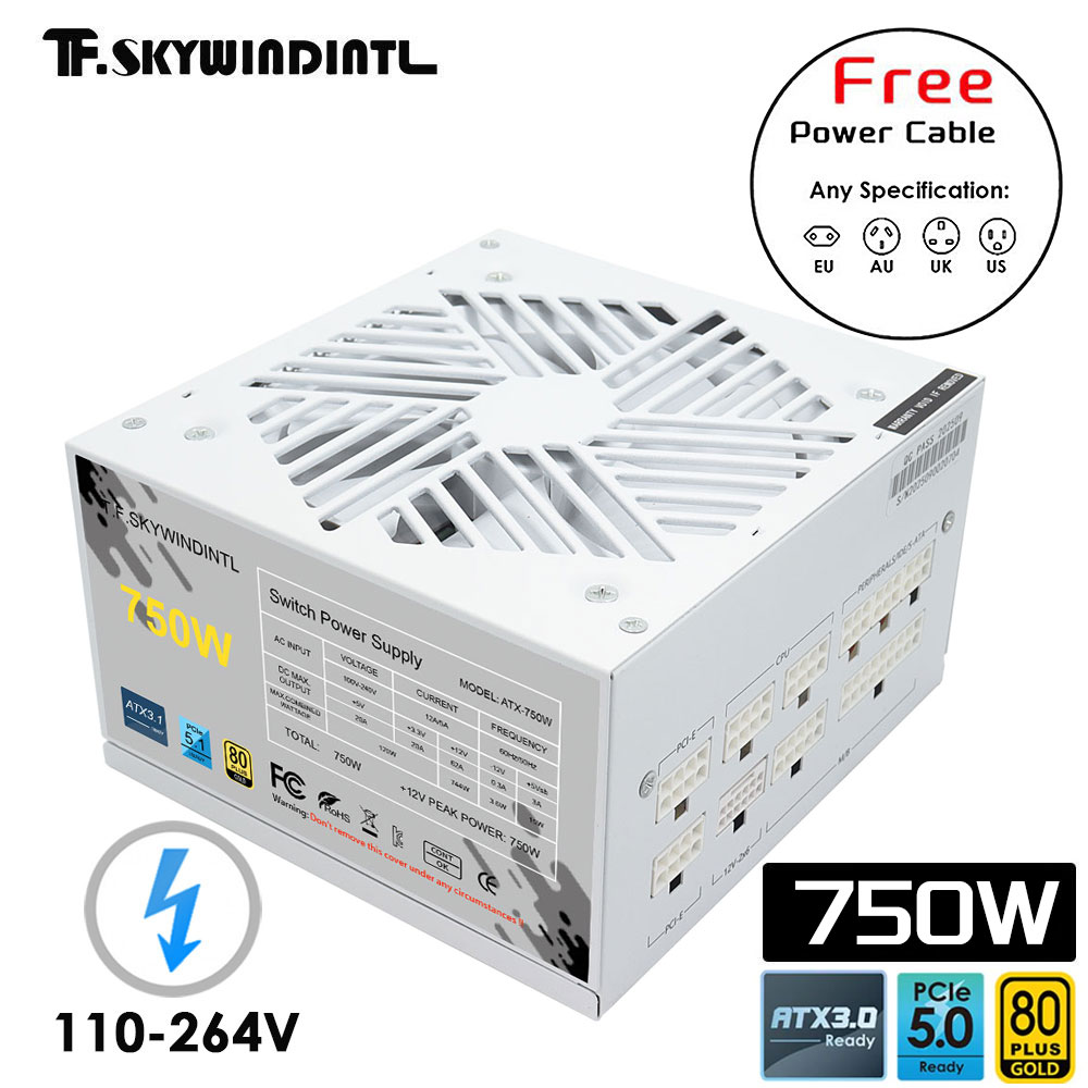 ホワイト 750W 850W 1000W 1200W ワット - 1000W White Modular Power Supply のレビューと価格