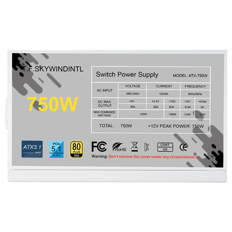 ホワイト 750W 850W 1000W 1200W ワット - 1000W White Modular Power Supply のレビューと価格