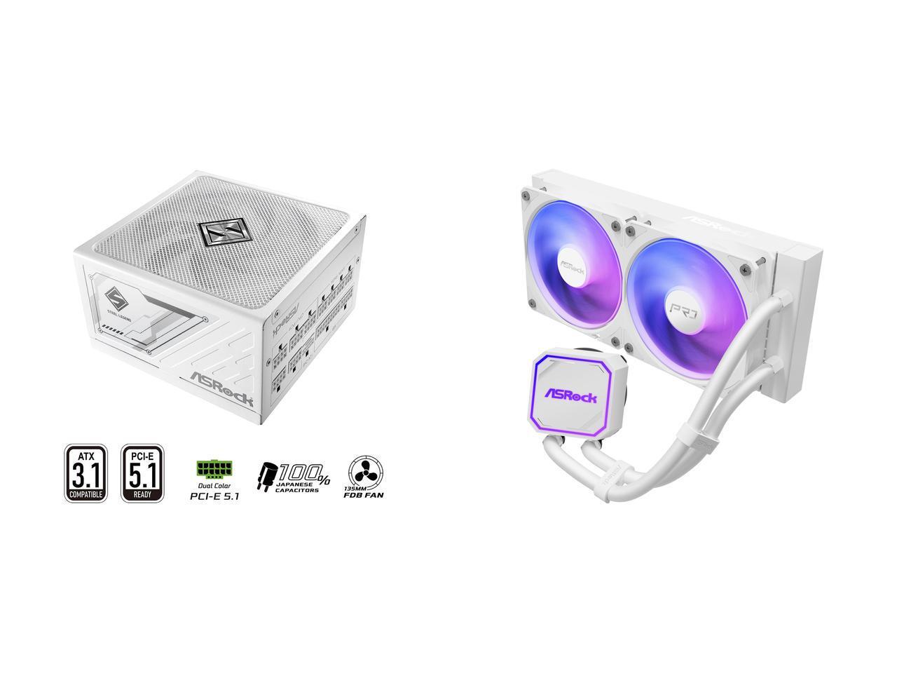 ASRock SL-1000GW ゴールド 1000W フル - 1000W White Modular Power Supply のレビューと価格